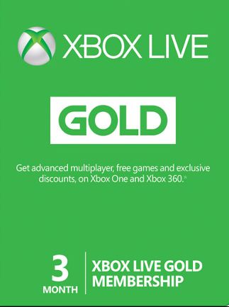 Karta abonamentowa Xbox Live GOLD na 3 miesiące w usłudze Xbox Live