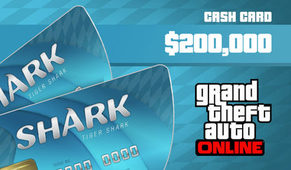 Grand Theft Auto Online: Tiger Shark Cash Card 200 000 PC Rockstar Klíč – Rockstar Games Launcher klíč (2)