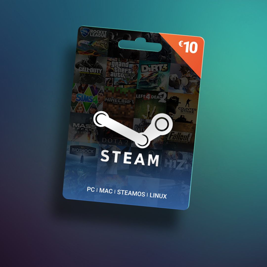 Karta podarunkowa Steam 10 EUR – klucz Steam