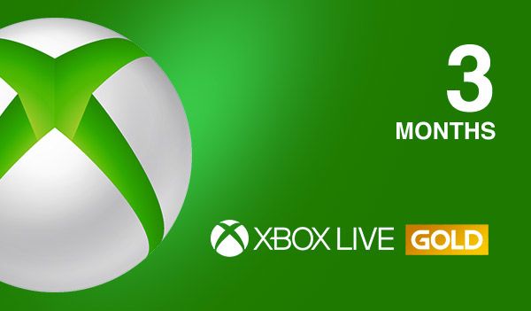 Karta abonamentowa Xbox Live GOLD na 3 miesiące w usłudze Xbox Live