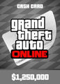 Grand Theft Auto Online: Karta gotówkowa Great White Shark 1 250 000 PC Klucz Rockstar