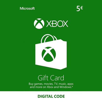 Karta podarunkowa Xbox Live 5 EUR