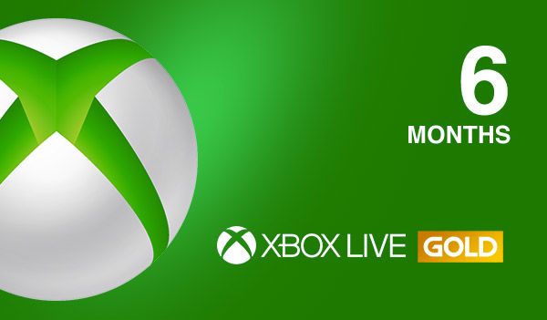 Karta abonamentowa Xbox Live GOLD – 6 miesięcy Xbox Live