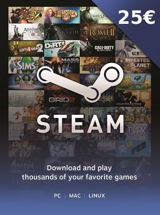Karta podarunkowa Steam 25 EUR – klucz Steam