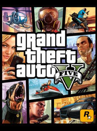 Grand Theft Auto V + karta gotówkowa Megalodon Shark z kluczem Rockstar