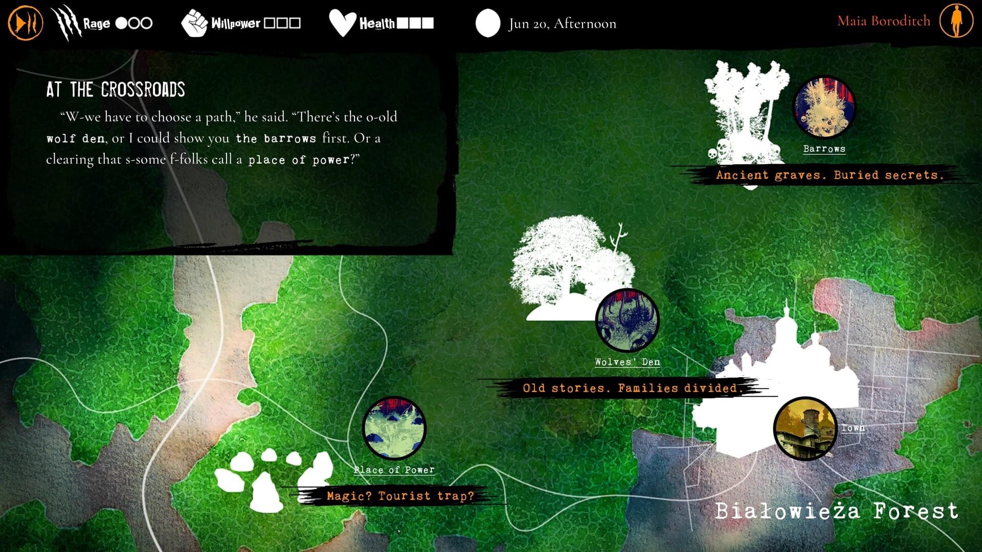 IGDB screenshot: Werewolf: The Apocalypse - Heart of the Forest (5)