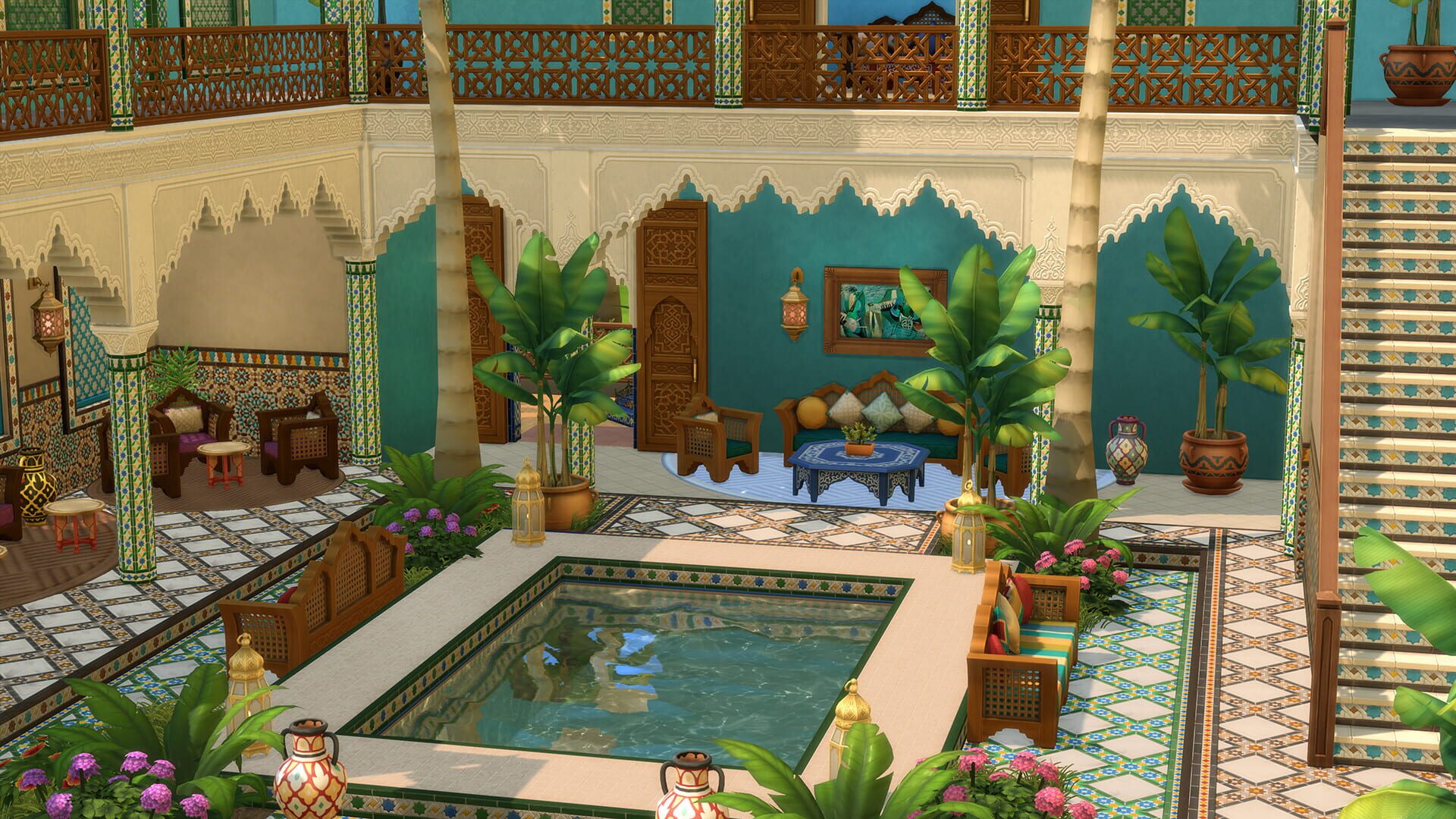 IGDB screenshot: The Sims 4: Courtyard Oasis Kit (2)